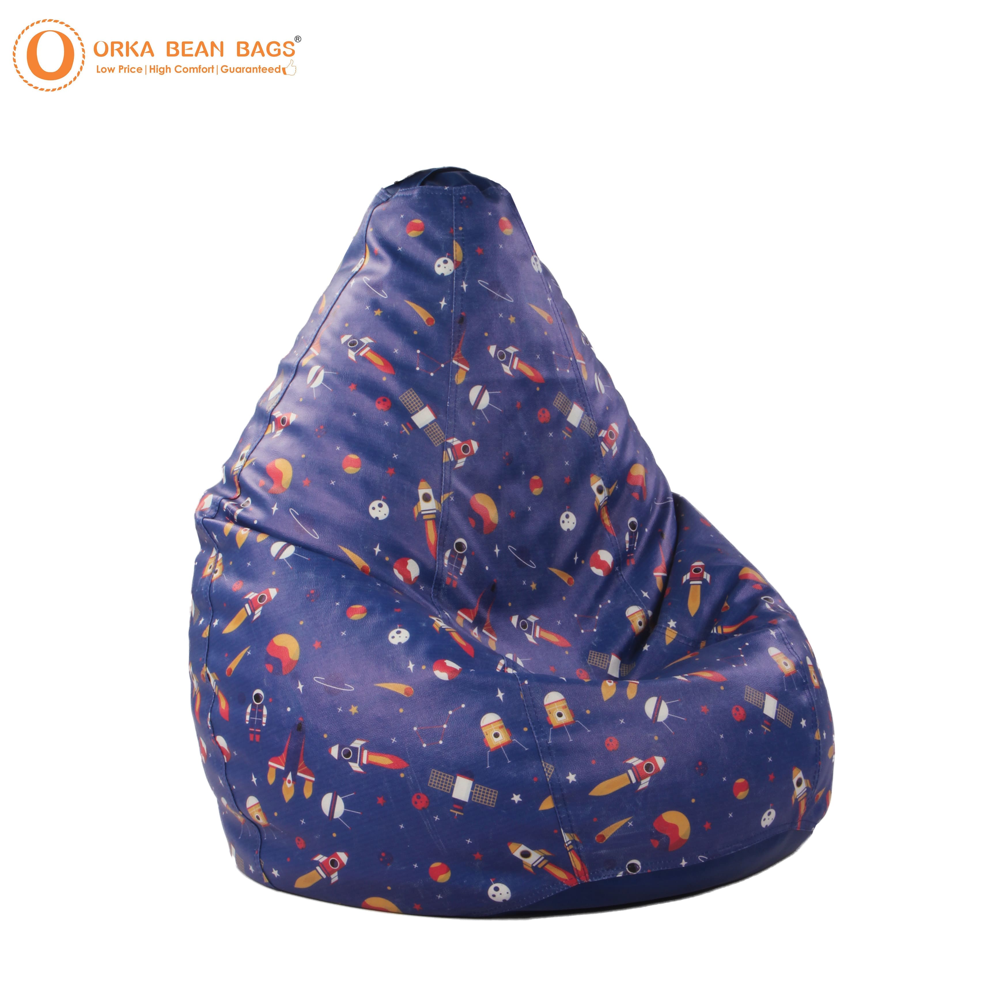 Orka Digital Printed XXXL Bean Bag Filled With Beans view 6